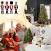Nutcracker Ornaments Desktop Nutcracker Soldier Figures 4 Pieces Wooden Figurines Ornaments For Christmas Tree Mantel Table