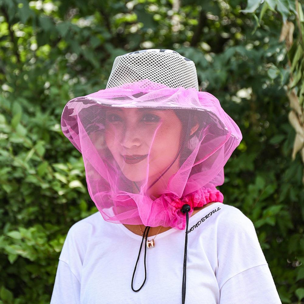 Bee Protection Repellent Protection Face Protector Mosquito Hat Mesh Hat Head Net Fishing Cap