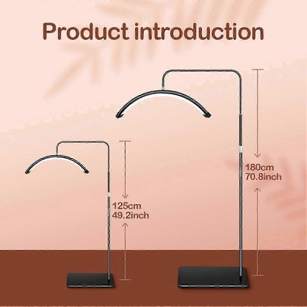 2025 Half Moon LED Video Light with Stand: Adjustable Color, 360 Rotation, Remote & Phone Holder