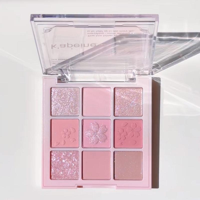 K Apeine 9 Color Eyeshadow Palette Pearlescent Shimmer Matte Shades