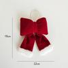 Red Velvet Bow Tie Christmas Decoration Large Size Tree Ornament Window Decor Festive Bow Tie For Christmas Holiday Celebration