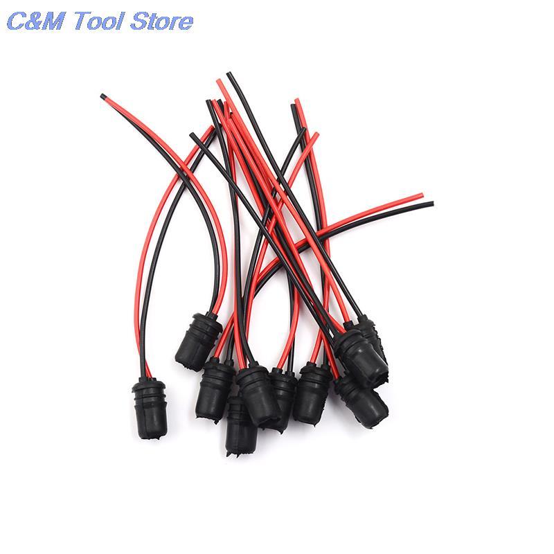 Hot Sale 10Pcs W5W T10 Light Bulb Socket Holder Fit for Cars Trucks Boats Soft Rubber Connector Extension Accessories