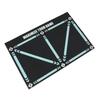 Soccer Train Mat Rubber Non Slip Backward Dribbling Training Agility Footstep Training Mat for Indoor Outdoor 90x60cm