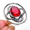 Mozambique Garnet Gemstone Handmade 925 Sterling Silver Jewelry Ring Size 10