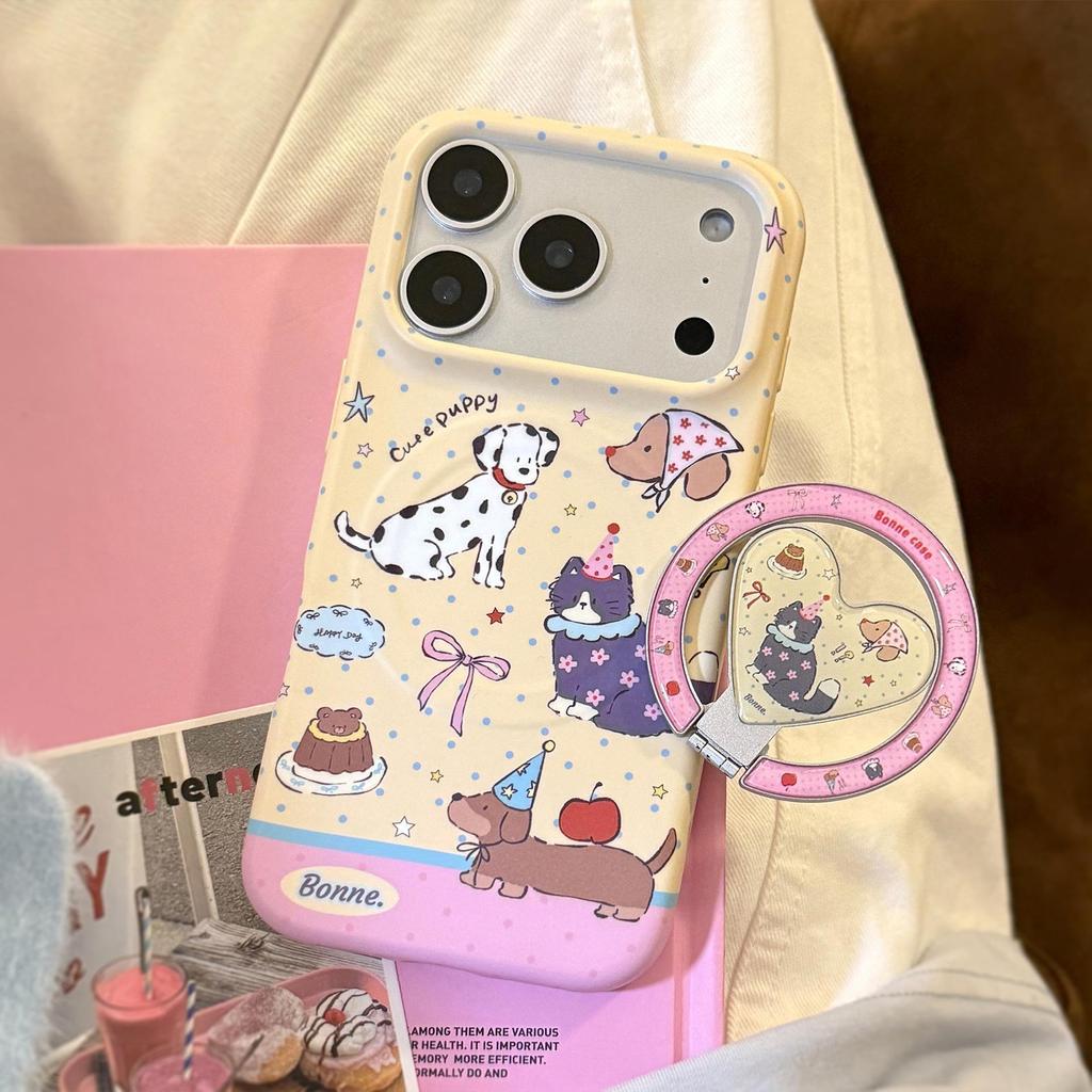 Cute Animal Magnetic Phone Case Compatible with iPhone 16, iPhone 17, and iPhone 17 Pro Max