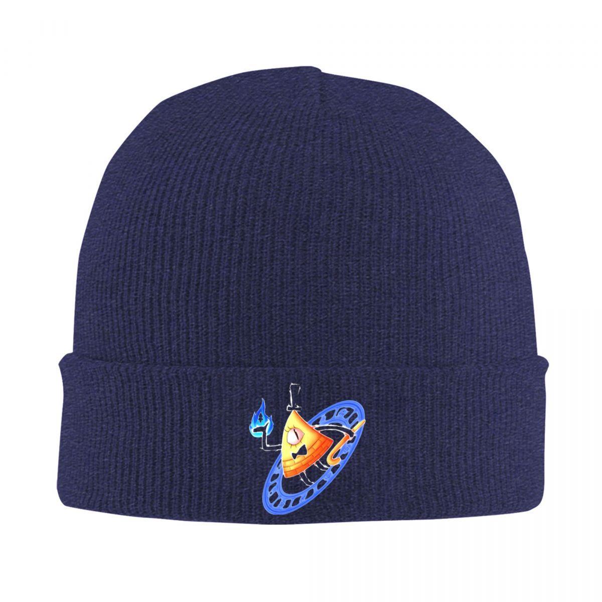 

Cartoon Bill Cipher Knit Hat Beanies Winter Hats Warm Casual Cap Men Women