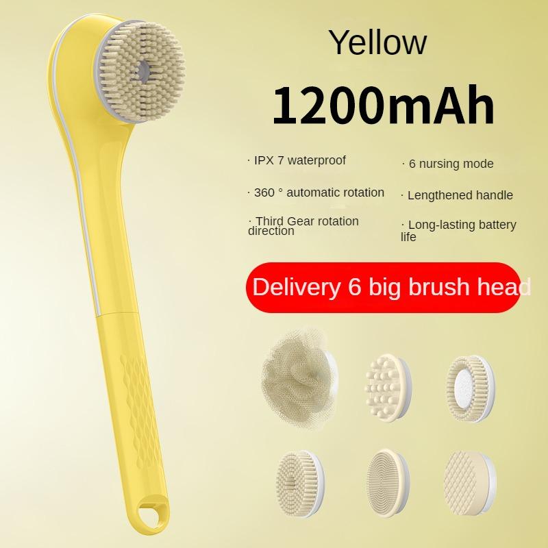 Electric Bath Brushes Bath and Body Works Silicone Body Scrubber Waterproof IPX7 Scrubber Brushes Back Long Handle Back Brushes