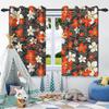 2pcs Luxury Boho Flowers Window Curtains for Home Bedroom Living Room Drakening Heat Insulation Noise Reduction Blackout Drapes