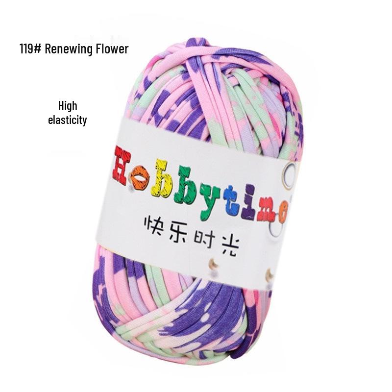 Cloth Strip Yarn DIY Crochet Kit: Handmade Bag, Knitting Material for Cushions, Carpets, and Dolls