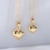 Mcel 14K Plum Chubby Heart Necklace