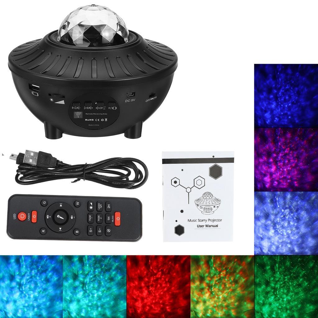 Romantic Gifts 6W 10 Modes LED Colorful Starry Sky Galaxy Projector Nightlight Child blueteeth USB Music Player Star Night Light 110-220V