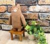Shinada Fumofumo-san Mamomo Brown (M) 10 X 5 X 20cm Plush Toy Animal Goods FMRG-0078B