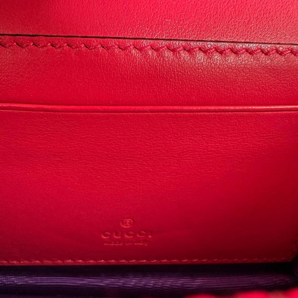 GUCCI 2WAY bag GG Mini Matelasse Handbag Handbag Nylon pink Women 723777 Used