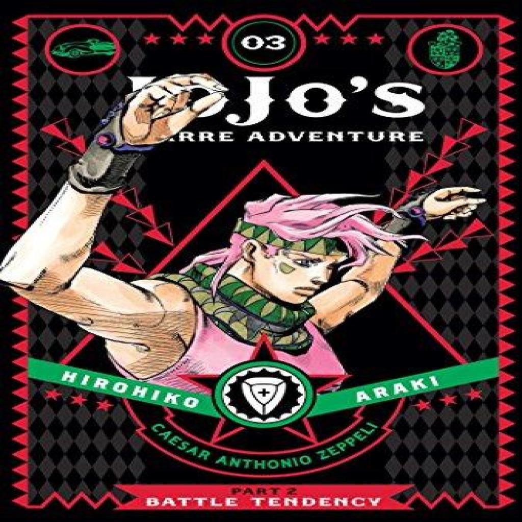 JoJos Bizarre Adventure Part 2Battle Tendency Vol. 3 by Hirohiko Araki Hardback Book 9781421578842