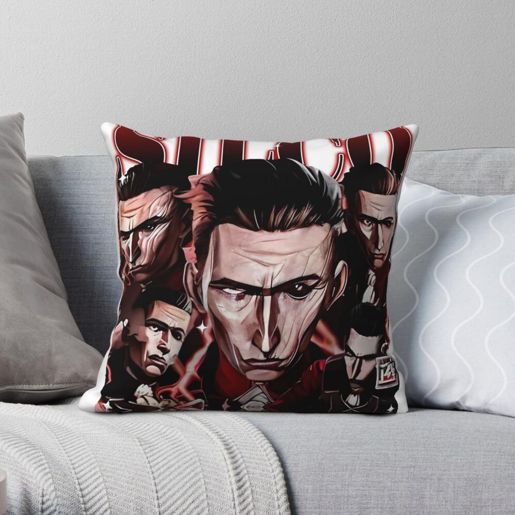 Silco Arcane Dark Villain Square Pillowcase Polyester Linen Velvet Pattern Zip Decor Home Cushion Cover