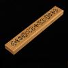 1pc Bamboo Wooden Incense Stick Holder Burning Joss Insence Box Burner Ash Catcher