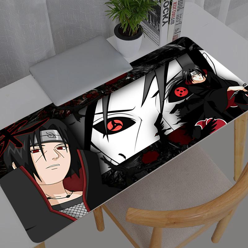 Mouse Pad Large Naruto Gamer Gaming Durable New XXL Accessories Speed Keyboard Rubber Lock Edge Desk Mat Laptop Mousepad