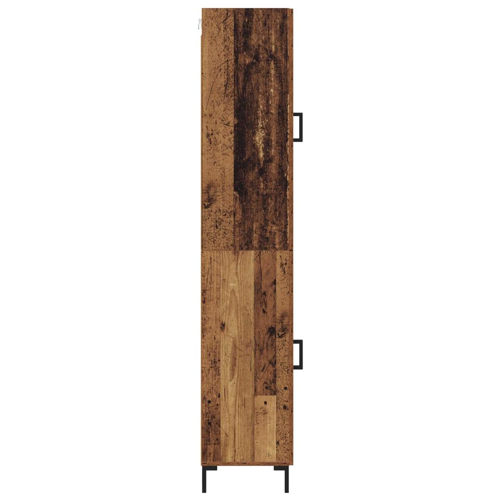 Reclaimed Wood Highboard 27.8 x 13.4 x 70.9 in (69.5 x 34 x 180 cm) Engineered Wood