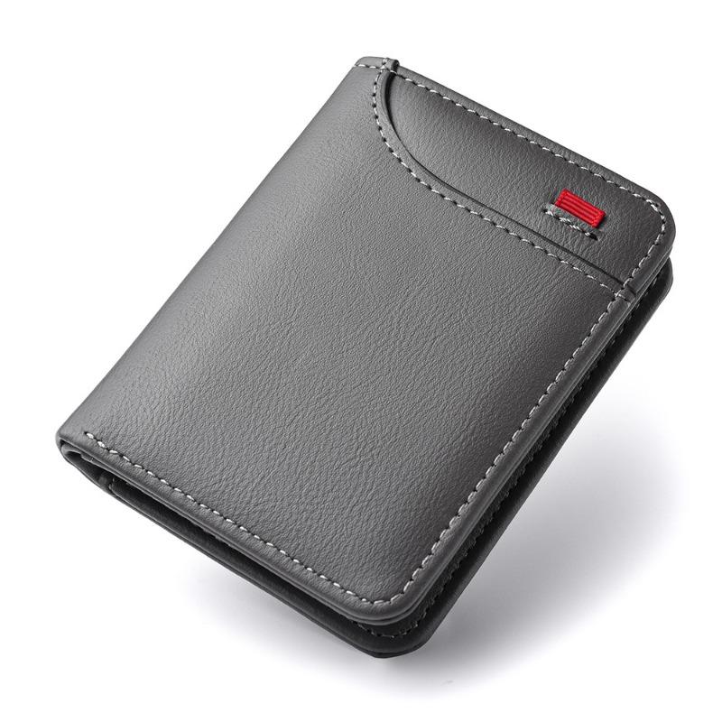 1pcs Universal Car Soft Wallet Leather Mini Credit Card Purse Portable Wallet