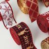 Gift Wrapping Ribbon Wired Edge Ribbon for Wreaths Bows Christmas Decor DIY