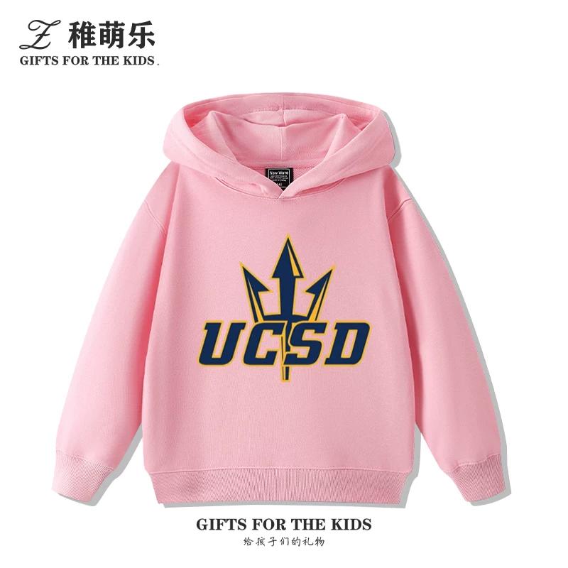Fun UCSD (University of California, San Diego) Print Kids' Hoodie – Cute, Versatile Fall/Winter Pullover for Boys and Girls
