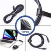 Data Cable Cable Management Sleeve Neoprene Cable Storage Cover  Office Organization