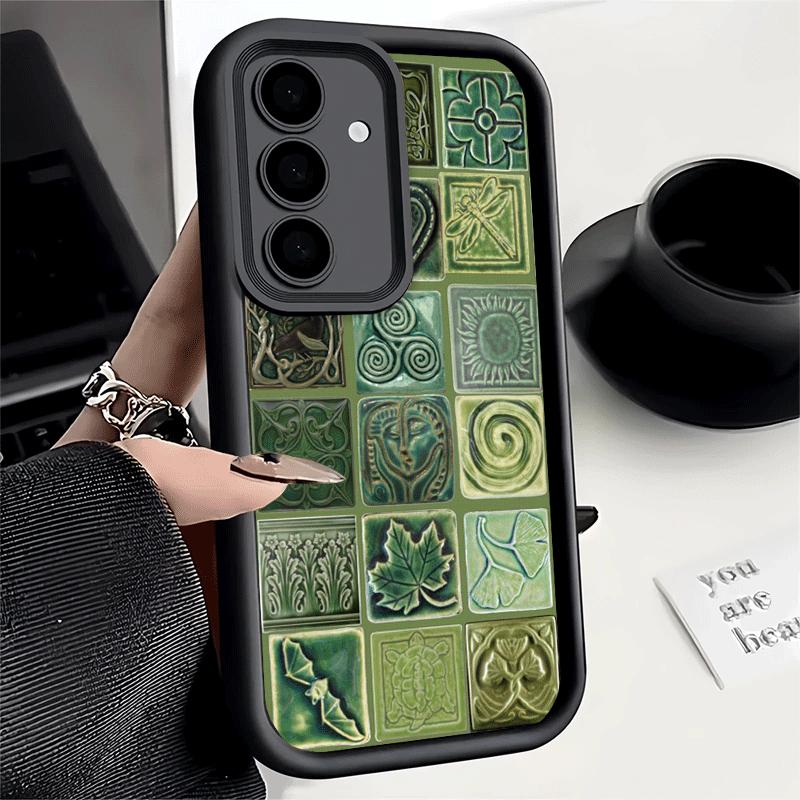 Phone Case for Samsung Galaxy A17 A16 A15 A14 A13 Italian Sicilian Style Floral Pattern A56 A36 A26 A55 A35 A25 A54 A34 A24 A53