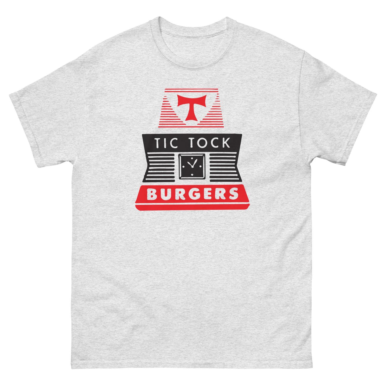 

Tic Tock Burger San Francisco Drive In Graphic 100% Cotton T-shirt Mens Tees Top Unisex classic tee L