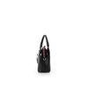 Heart motif leather handbag, small size