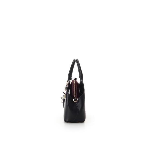 Heart motif leather handbag, small size