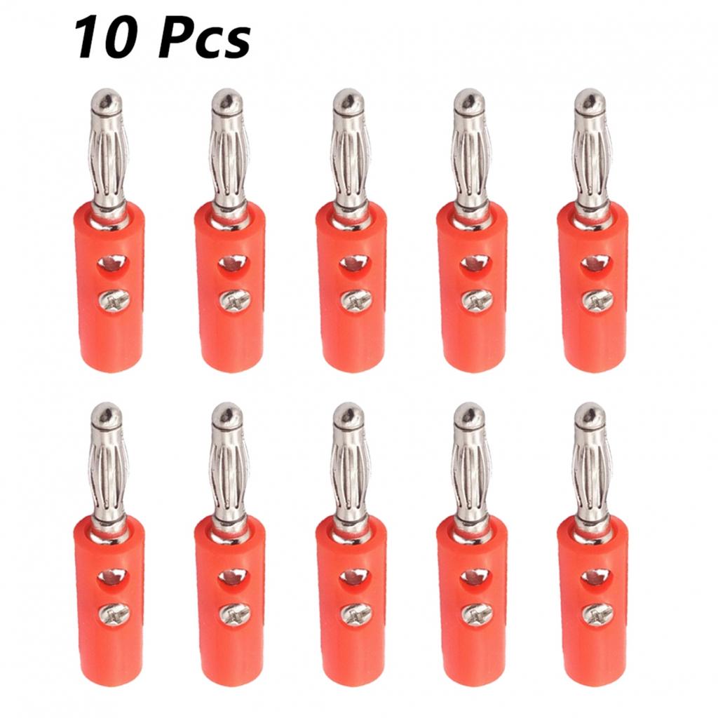 Conectori Banana de 4mm Ușor de Instalat pentru Conexiuni Rapide la Boxele Audio (10 buc)