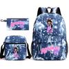 Spielwaren Aphmau Schultasche Cartoon Rucksack Federmäppchen Umhängetasche Dreiteiliges Set