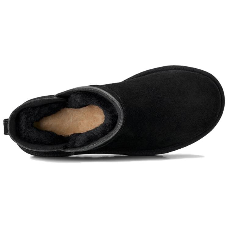 UGG Classic Novelty Sheepskin Warm Retro Fashion Short Snow Boots Women boots 1174514-BLK