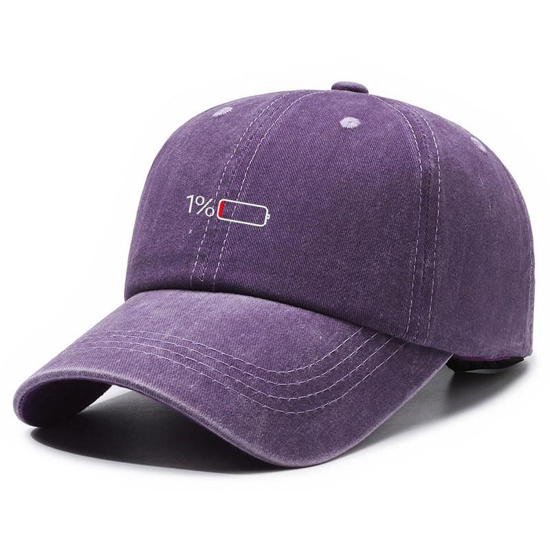 Vintage Wash Cotton Baseball Cap With Curved Brim For Casual Style And Sun Protection