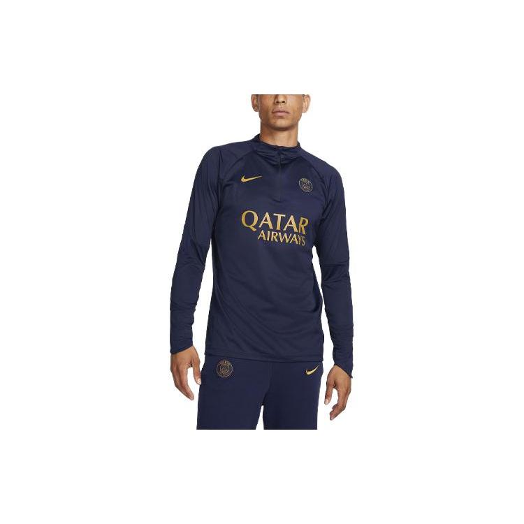

New Nike Paris Saint Germain Strike Winter Warrior Soccer Jerseys Men s Marine Blue DX2863-499 XL