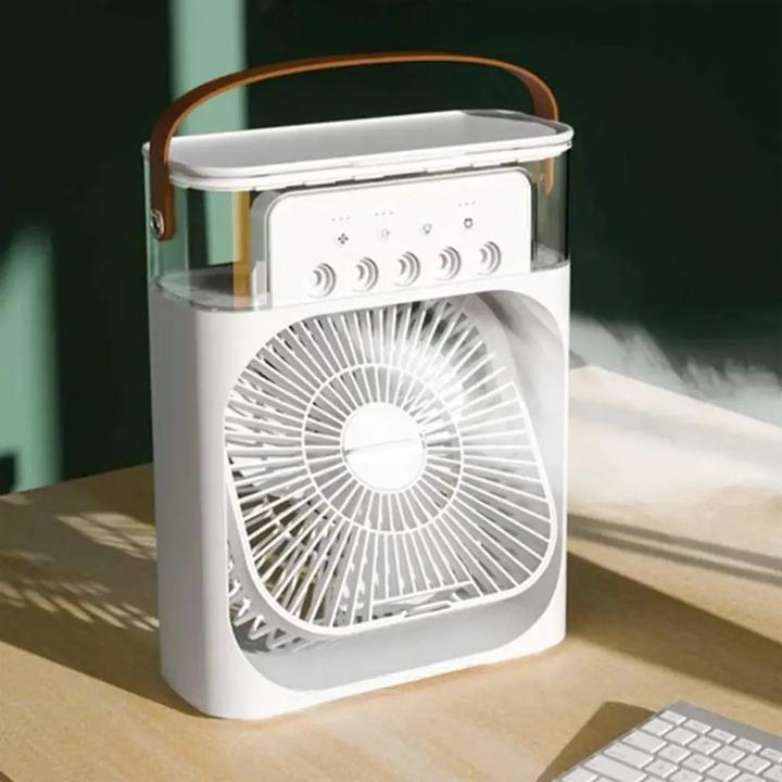Fan-humidifier, Desktop Air Conditioner, Aroma Diffuser + Set of Essential Oils