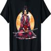 Samurai Mädchen Vintage Retro Sakura Kirschblüte T-Shirt(294)