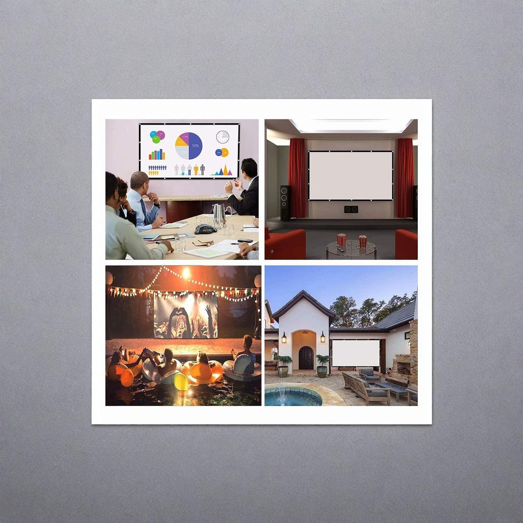 60 Inch 16:9 Portable Foldable Polyester Soft Projector Screen Outdoor HD