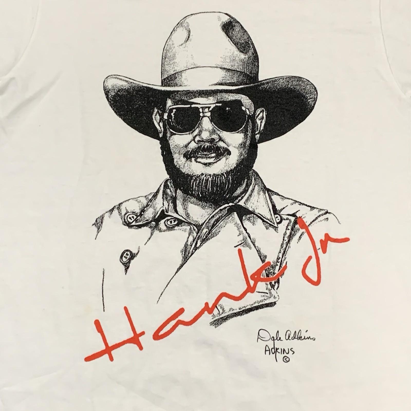 VTG 90s Screen Stars Best Adult SMALL Hank Williams Jr Shirt Country Tour Music XXXXL