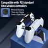 Dual Fast Charging Dock Station for PS5 Controllers, Plug & Play Contact Charger with LED Indicator Lights