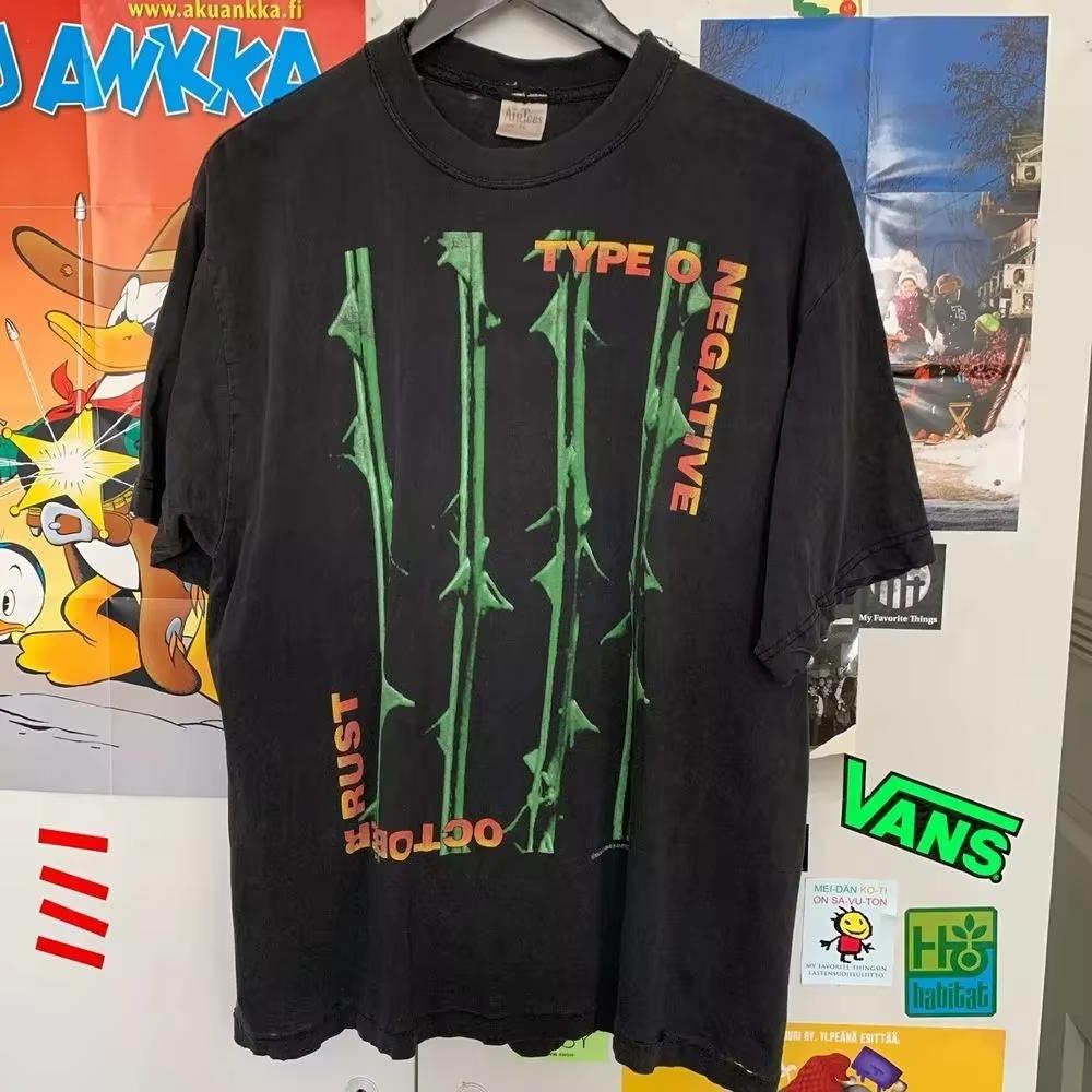 Type O Negative Band Basic Style Black Short Sleeve Unisex T shirt black tee S-4XL Shirt Unisex Men Oversized Unisex Harajuku high quality 4XL
