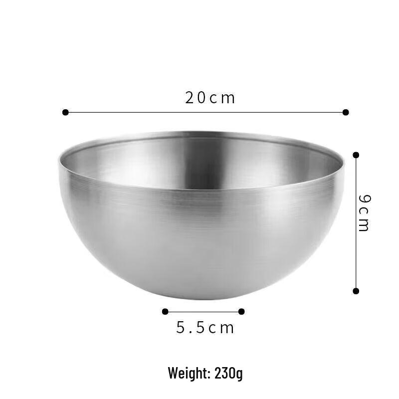 Zebian 304 Stainless Steel Korean Style Salad Noodle Bowl