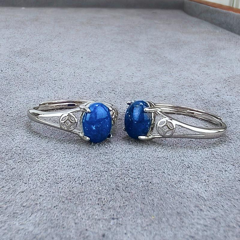 Adjustable Natural Crystal Tiger Eye Ring in Coffee Color