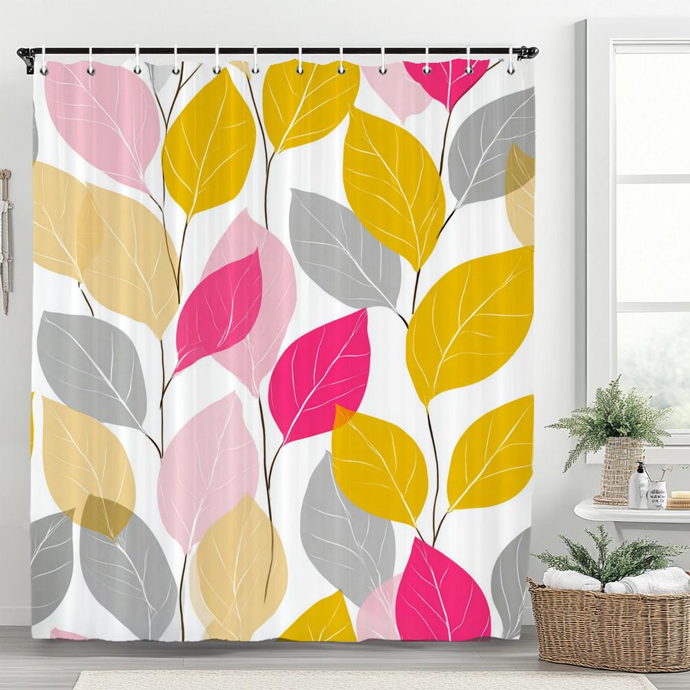 Modern Watercolor Flowers Bathroom Curtain Floral Shower Curtain Bohemian Home Bathroom Decor Polyester Shower Curtains