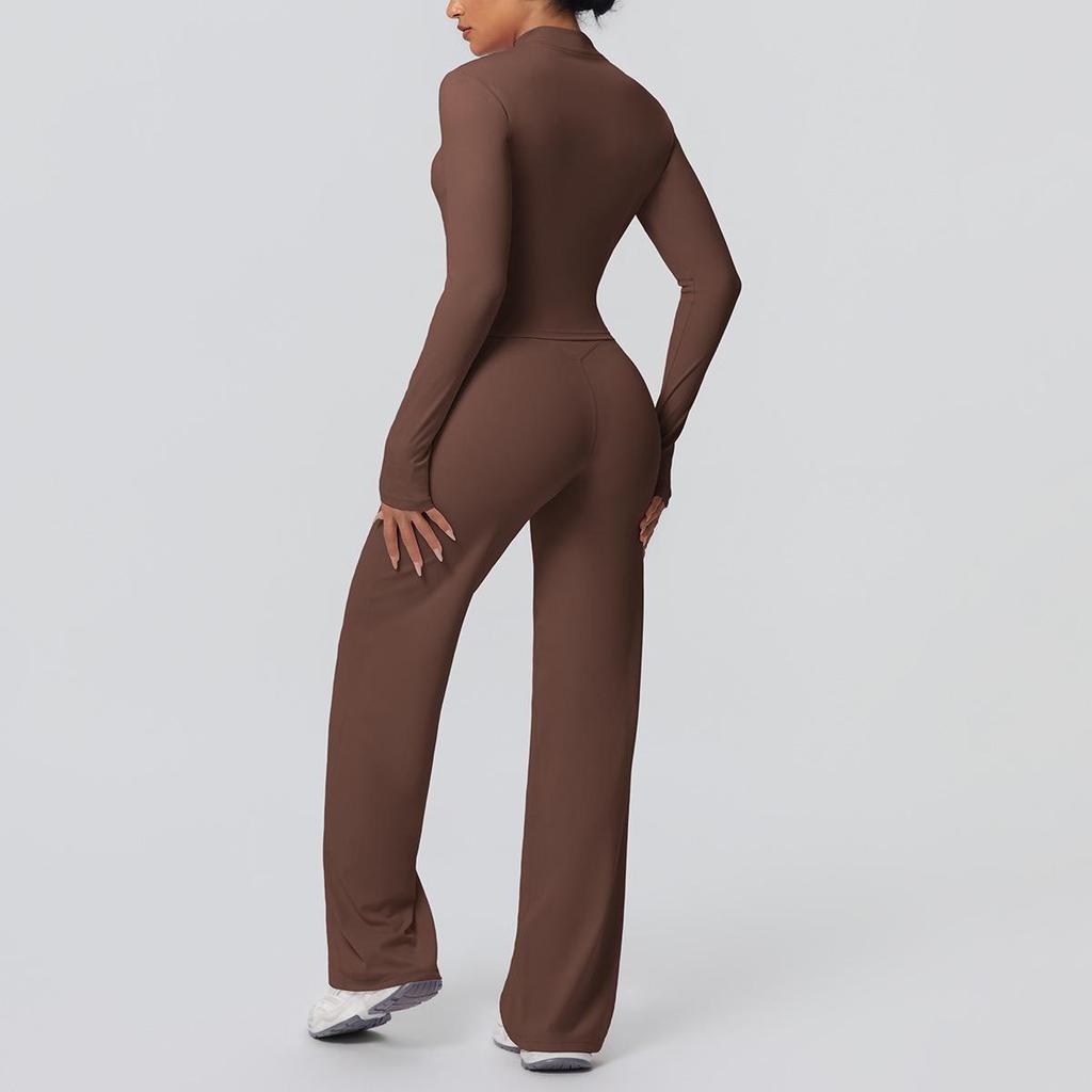 High-Waist Fitness Jacket & Butt-Lifting Yoga Pants Set