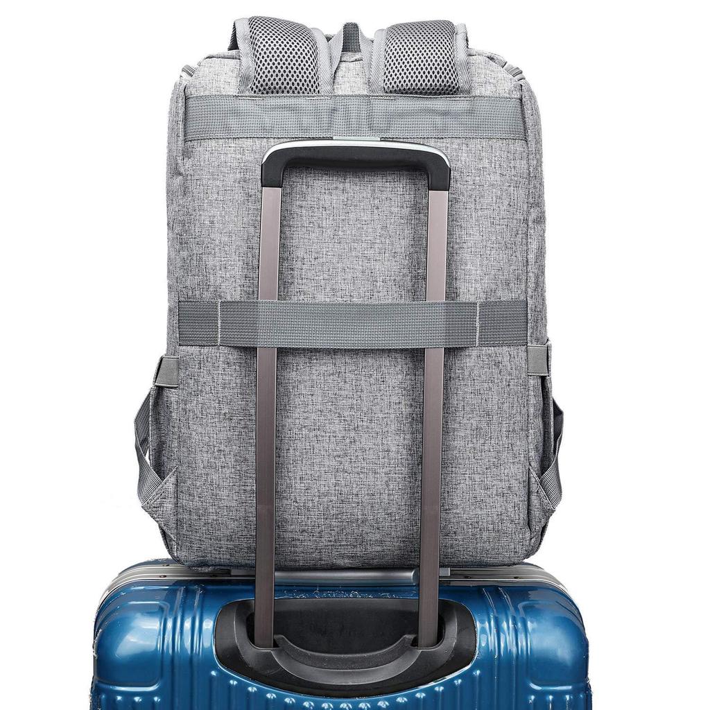 Korean Style Men's Oxford Cloth Backpack with USB - Retro Cross-Border Student and Travel Bag