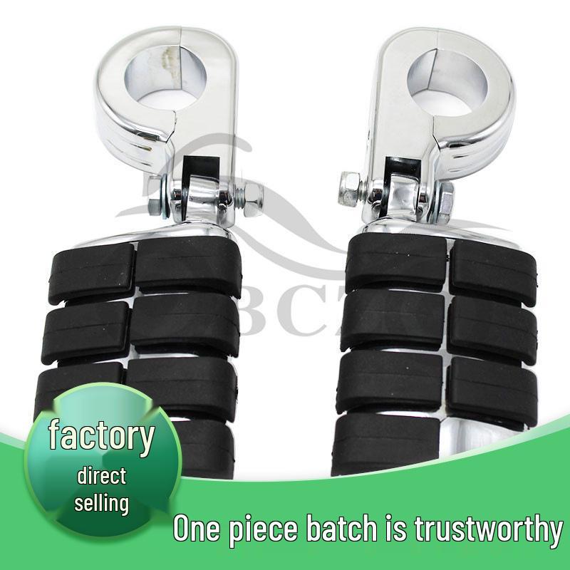 Harley Motorcycle Crash Bar Foot Peg Mounts - Electroplated 32mm Set Electroplated Color