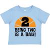 Inktastic 2. Geburtstag Basketball Sport Jungen Kleinkind Kinder Jungen T-Shirt Zweiter 2 Zwei Jahre