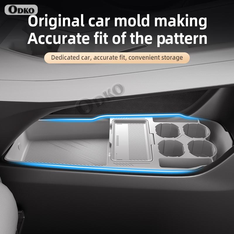 For ONVO L60 Silicone Storage Box Center Console Under Layer Modification Special Car Interior Accessories Organizer