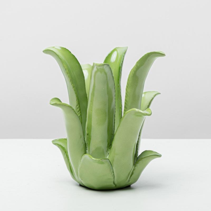 Creative Resin Handicrafts Realistic Aloe Vera Ornaments Plant Succulent Sculptures Decorative Figurines Home Decoration